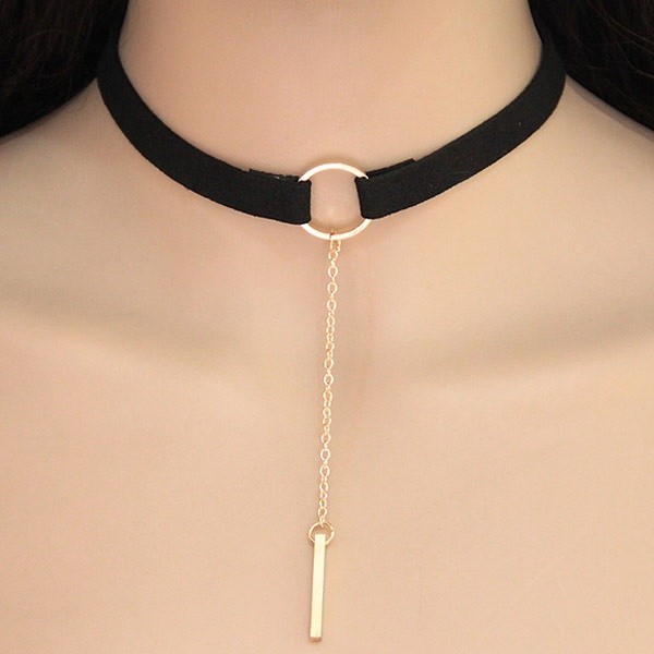 choker-z-lancuszkiem