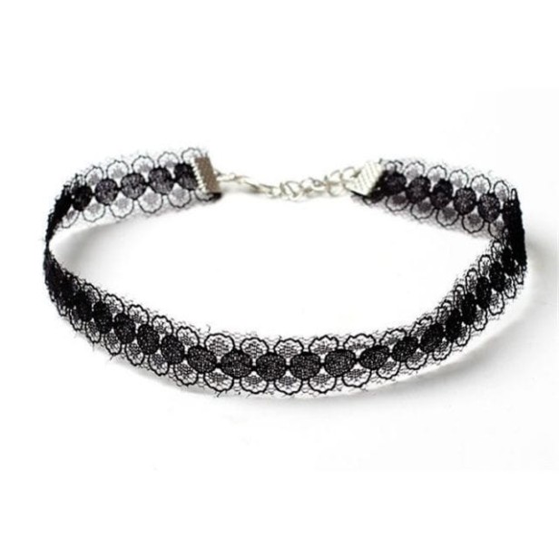 choker koronkowy
