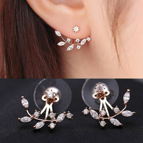 kolczyki za ucho cyrkonie