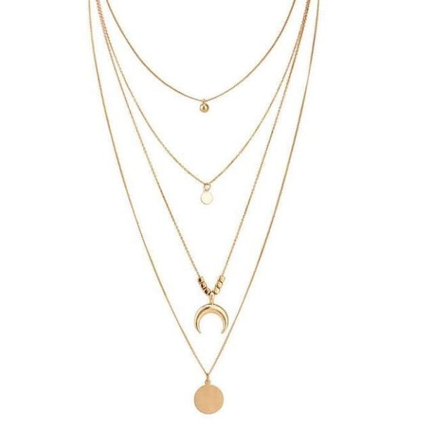 delikatny naszyjnik kaskadowy