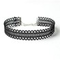 choker koronkowy czarny
