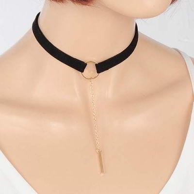 choker-z-lancuszkiem