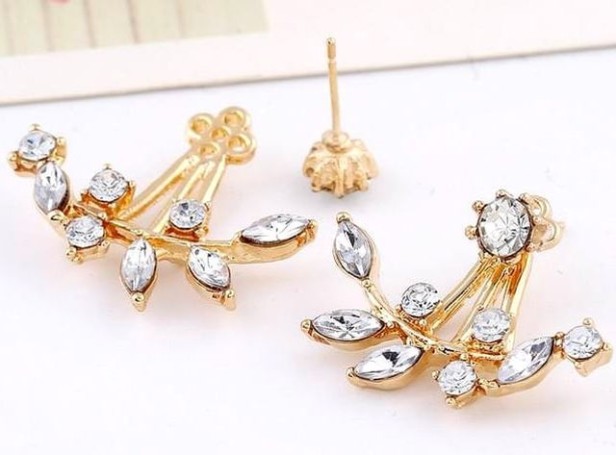 kolczyki za ucho cyrkonie