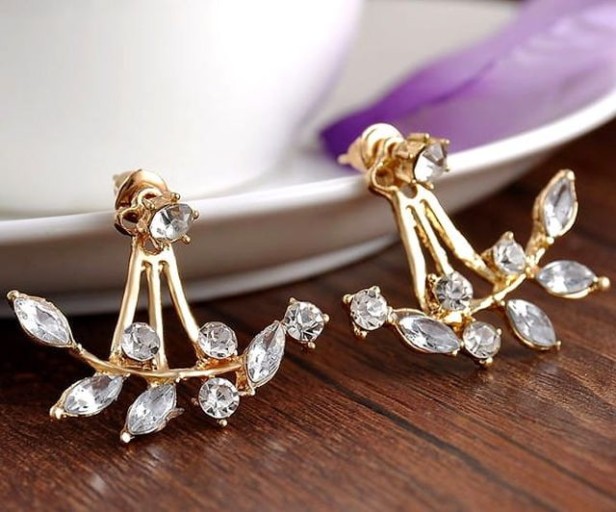 kolczyki za ucho cyrkonie